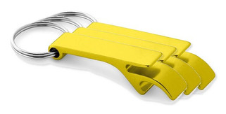 Pak van 3 Egotier 93151 - Aluminium sleutelhanger met capsule-opener