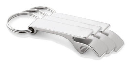 Pack of 3 Egotier 93151 - Aluminium keyring with bottle opener
