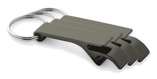 Pack de 3 Egotier 93151 - Porte-clés en aluminium avec ouvre-capsules