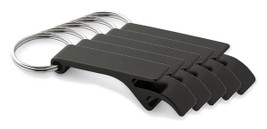 Pack de 5 Egotier 93151 - Porte-clés en aluminium avec ouvre-capsules
