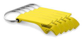 Pack of 5 Egotier 93151 - Aluminium keyring with bottle opener