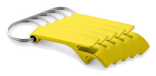 Pak van 5 Egotier 93151 - Aluminium sleutelhanger met capsule-opener