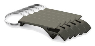 Pak van 5 Egotier 93151 - Aluminium sleutelhanger met capsule-opener