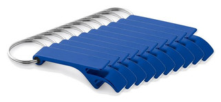 Pak van 10 Egotier 93151 - Aluminium sleutelhanger met capsule-opener