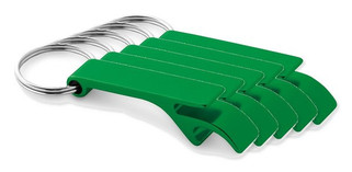 Pack de 50 Egotier 93151 - Porte-clés en aluminium avec ouvre-capsules