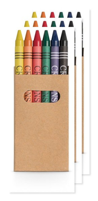 Pak van 30 Egotier 91754 - Doosje met 6 krijtjes