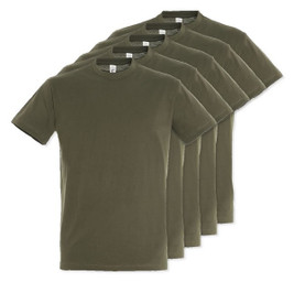 Pack of 5 SOL'S 11380 - REGENT Unisex Round Collar T Shirt