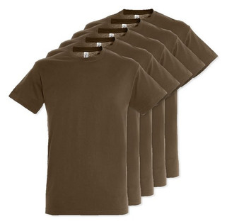 Pack of 5 SOLS 11380 - REGENT Unisex Round Collar T Shirt