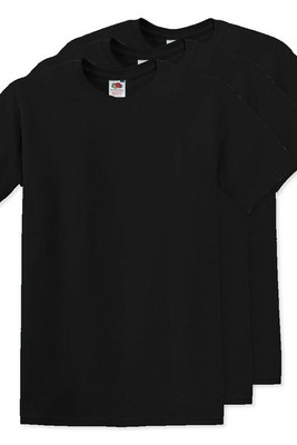 Pack de 3 Fruit of the Loom SC6 - T-Shirt Manches Courtes 100% Coton