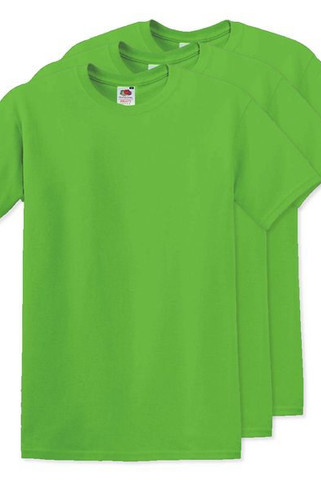 Pack de 3 Fruit of the Loom SC6 - T-Shirt Manches Courtes 100% Coton