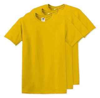 Pack mit 3 Fruit of the Loom SC6 - Original Full Cut T-Shirt