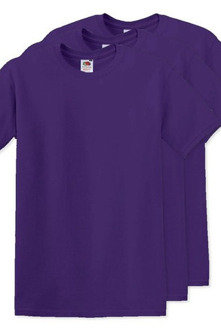 Pack mit 3 Fruit of the Loom SC6 - Original Full Cut T-Shirt