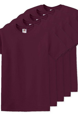 Pack of 5 Fruit of the Loom SC6 - Original Full Cut T (61-082-0)