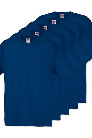 Pack de 5 Fruit of the Loom SC6 - T-Shirt Manches Courtes 100% Coton