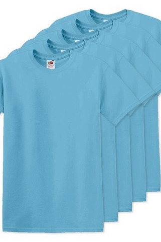 Pack of 5 Fruit of the Loom SC6 - Original Full Cut T (61-082-0)