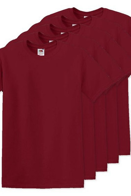 Пакет от 5 Fruit of the Loom SC6 - Оригинална тениска Full Cut T (61-082-0)