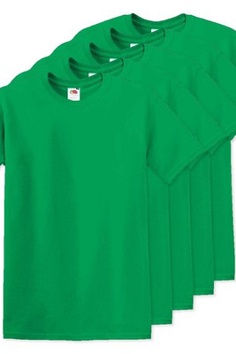 Pakke med 5 Fruit of the Loom SC6 - 100% bomull kortermet T-skjorte