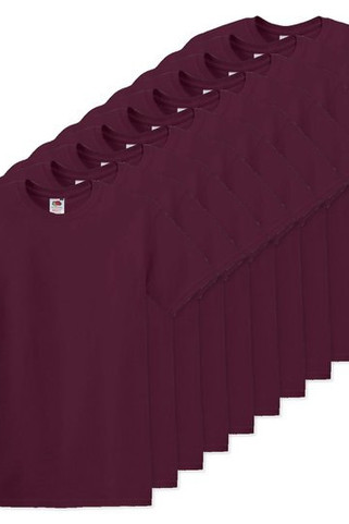 Pack mit 10 Fruit of the Loom SC6 - Original Full Cut T-Shirt
