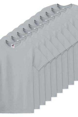 Pack mit 10 Fruit of the Loom SC6 - Original Full Cut T-Shirt