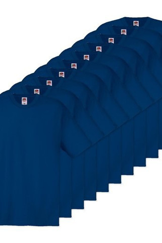 Pack of 10 Fruit of the Loom SC6 - Original Full Cut T (61-082-0)