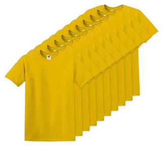 Pack mit 10 Fruit of the Loom SC6 - Original Full Cut T-Shirt