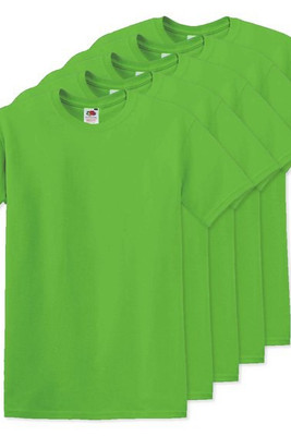 Pakke med 50 Fruit of the Loom SC6 - 100% bomull kortermet T-skjorte