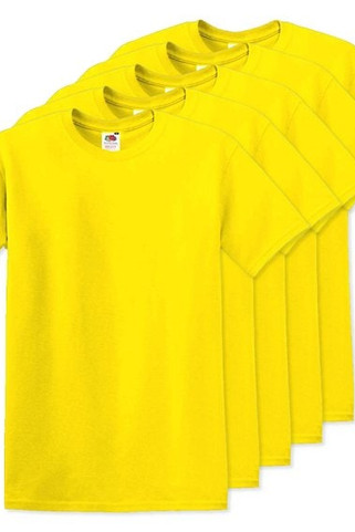 Pack de 50 Fruit of the Loom SC6 - T-Shirt Manches Courtes 100% Coton