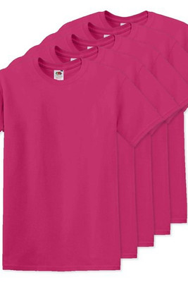 Pakke med 50 Fruit of the Loom SC6 - 100% bomull kortermet T-skjorte