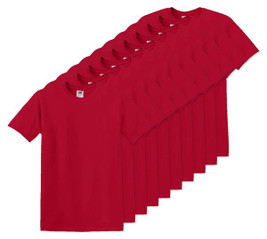 Pack mit 100 Fruit of the Loom SC6 - Original Full Cut T-Shirt