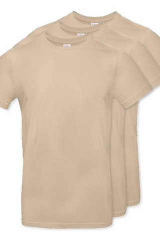 Pack of 3 B&C BC03T - Mens Modern Ringspun Cotton T-Shirt
