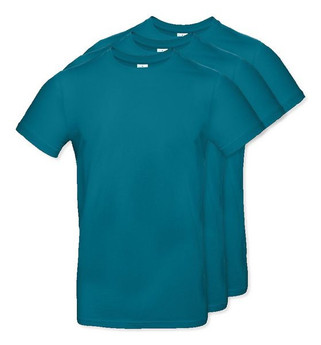 Pack of 3 B&C BC03T - Mens Modern Ringspun Cotton T-Shirt
