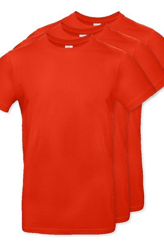 Pack of 3 B&C BC03T - Mens Modern Ringspun Cotton T-Shirt