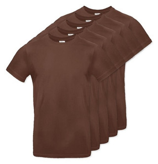 Pack of 5 B&C BC03T - Mens Modern Ringspun Cotton T-Shirt
