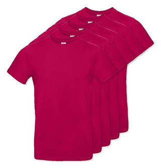 Pack of 5 B&C BC03T - Mens Modern Ringspun Cotton T-Shirt