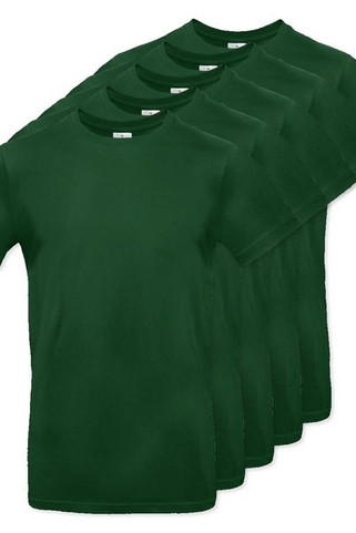 Pack of 5 B&C BC03T - Mens Modern Ringspun Cotton T-Shirt