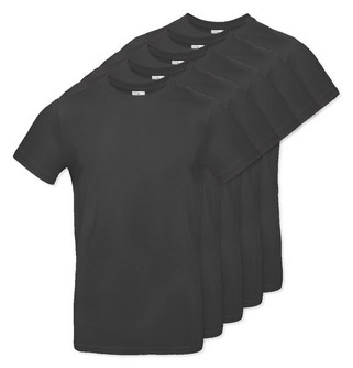 Pack of 5 B&C BC03T - Mens Modern Ringspun Cotton T-Shirt