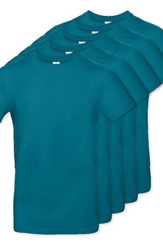 Pack of 5 B&C BC03T - Mens Modern Ringspun Cotton T-Shirt