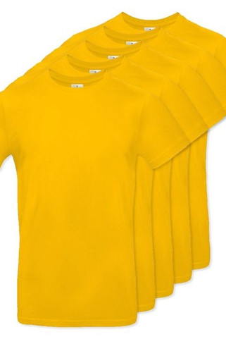 Pakke med 5 B&C BC03T - Herre t-shirt 100% bomuld