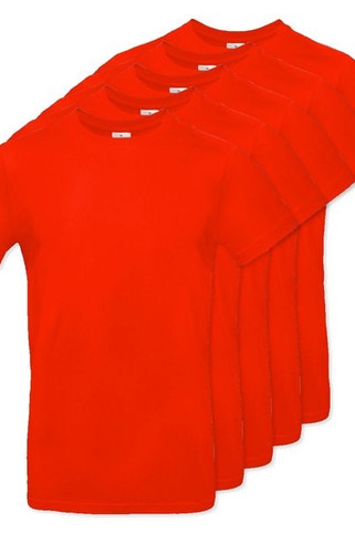 Pack mit 5 B&C BC03T - Herren T-Shirt 100% Baumwolle