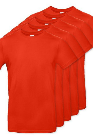 Pack mit 5 B&C BC03T - Herren T-Shirt 100% Baumwolle