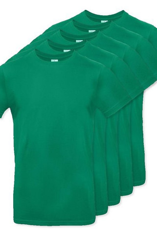 Pack of 5 B&C BC03T - Mens Modern Ringspun Cotton T-Shirt