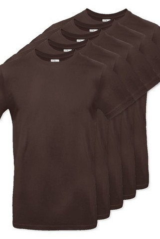 Pack de 5 B&C BC03T - Tee-Shirt Homme 100% Coton