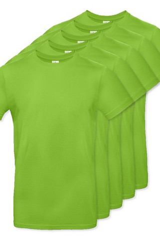 Pak van 5 B&C BC03T - Moderne Katoenen T-shirt voor Heren