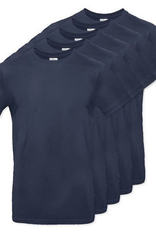 Pack of 5 B&C BC03T - Mens Modern Ringspun Cotton T-Shirt