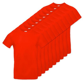 Pachet de 10 B&C BC03T - Tricou din bumbac Ringspun modern pentru bărbați