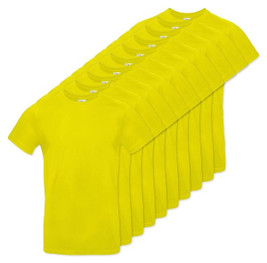 Pack of 10 B&C BC03T - Men's Modern Ringspun Cotton T-Shirt