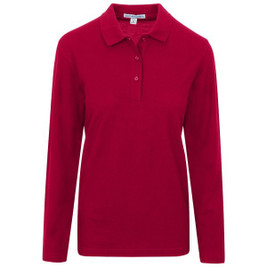 Port Authority L500LS - Polo de manga larga de tacto sedoso para mujer