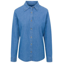 Port & Co LSP10 - LIQUIDACIÓN - Camisa vaquera de manga larga para mujer