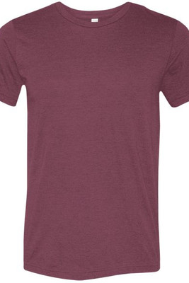 Bella+Canvas 3413 - Remera Unisex de tres materiales manga corta