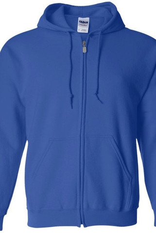 Gildan sweatshirt with zipper for men dark white